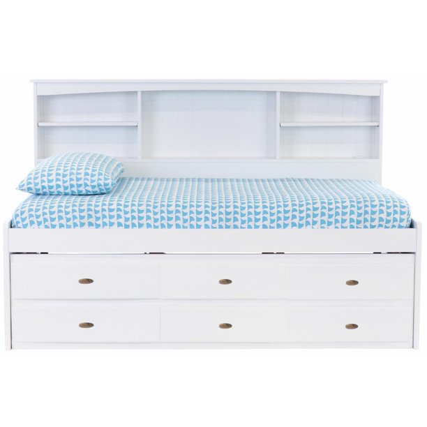 Claire Twin Size Storage Bed | Custom Kids Furniture 3 Storage Drawers & Trundle Bed / Custom Kids Furniture