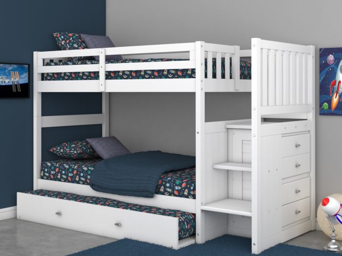 Layla Bunk Bed with Stairs and Trundle