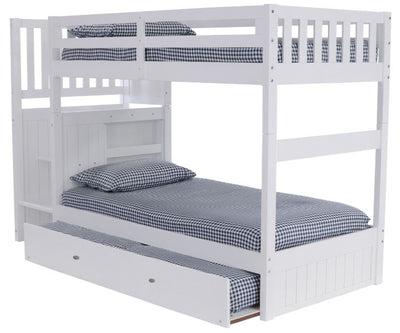 Layla Bunk Bed with Stairs and Trundle