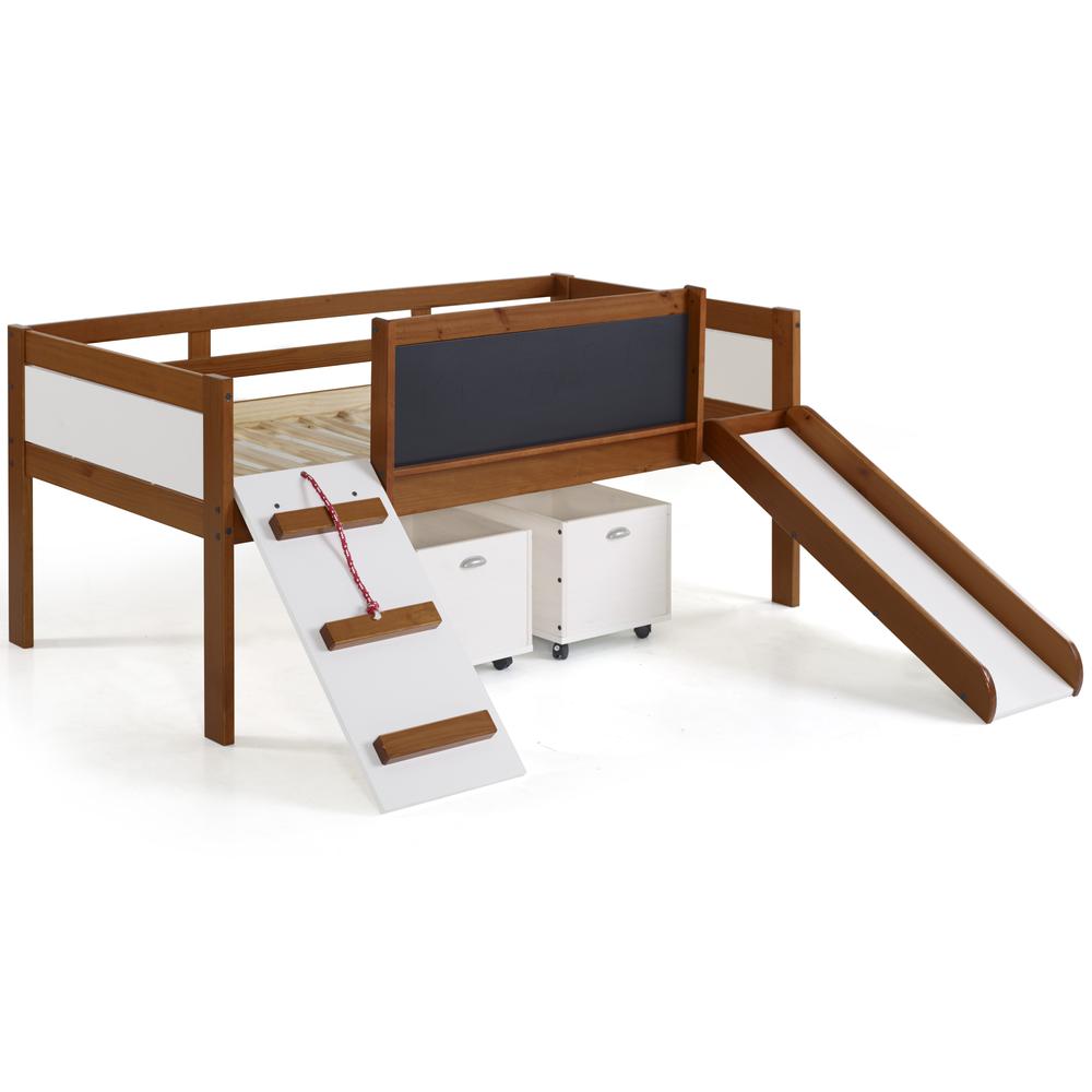 Oliver Low Loft Bed with Slide