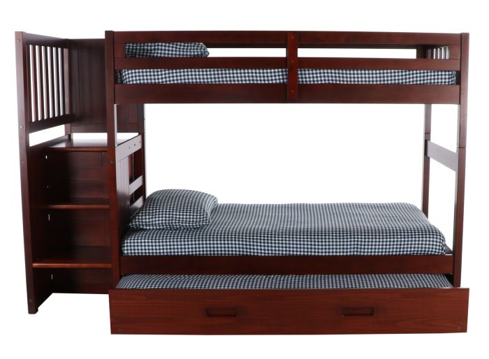 Layla Bunk Bed with Stairs and Trundle