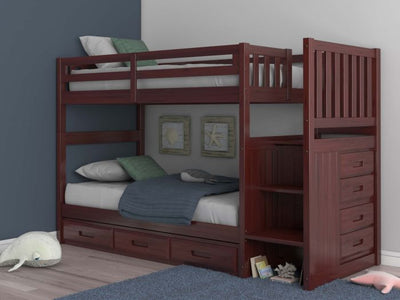 Layla Bunk Bed with Stairs and Storage