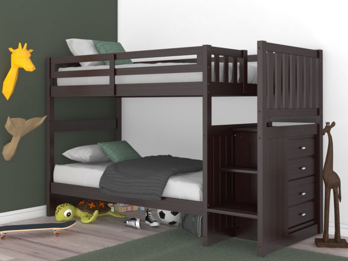 Layla Bunk Bed with Stairs and Storage