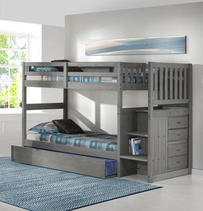 Layla Bunk Bed with Stairs and Trundle