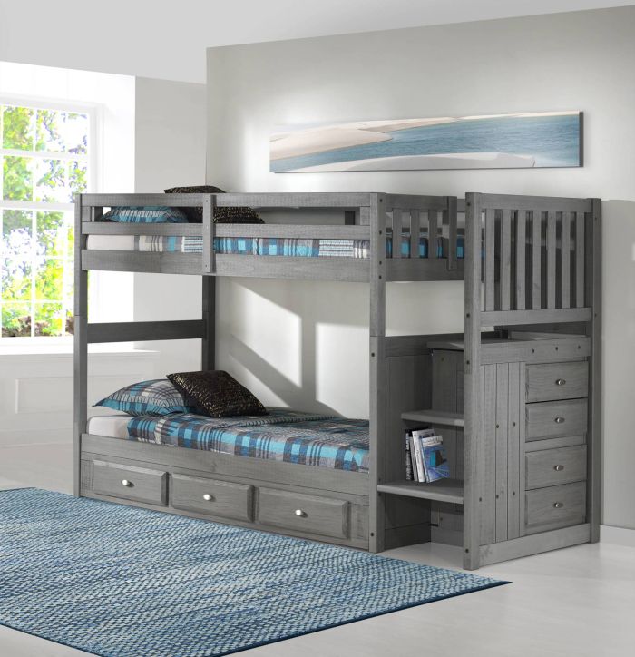 Layla Bunk Bed with Stairs and Storage