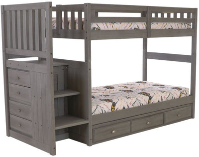 Layla Bunk Bed with Stairs and Storage