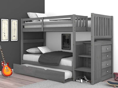 Layla Bunk Bed with Stairs and Trundle