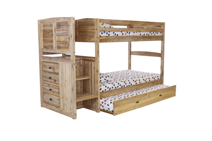 Layla Bunk Bed with Stairs and Trundle