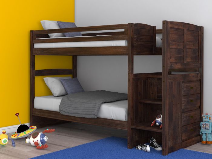 Layla Bunk Bed with Stairs and Trundle