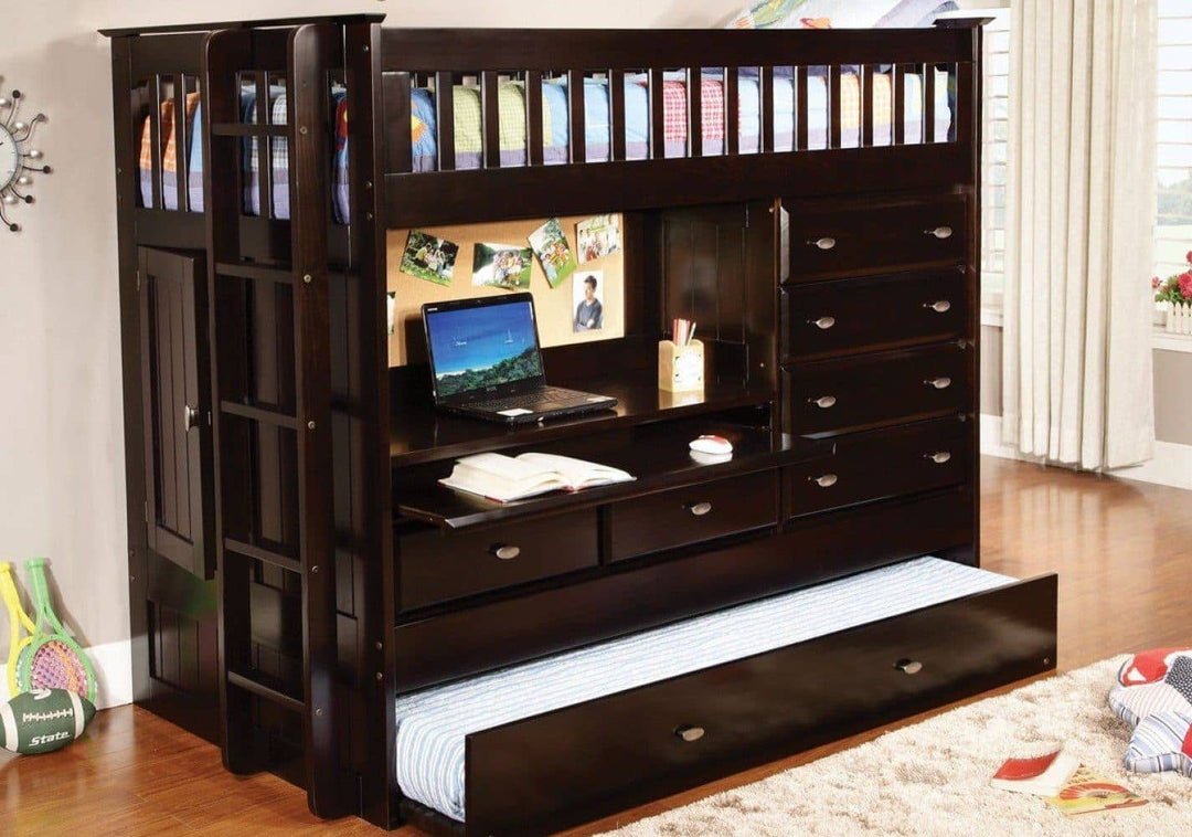 Kids loft beds shops with desk