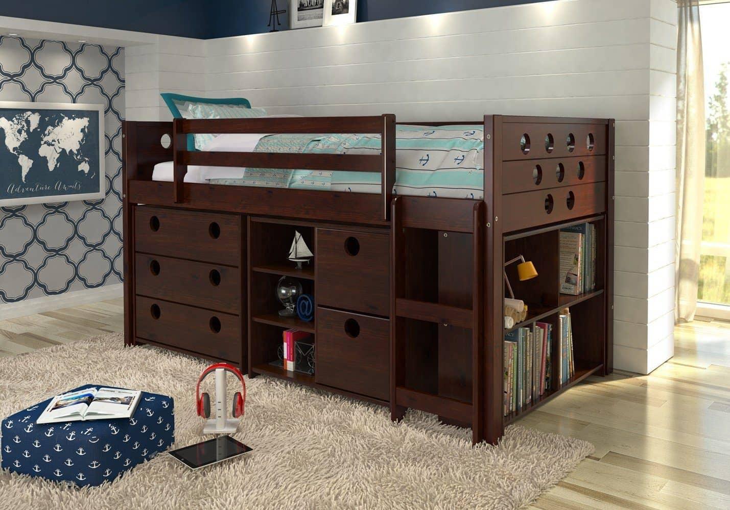 Bunk beds with chest of drawers best sale